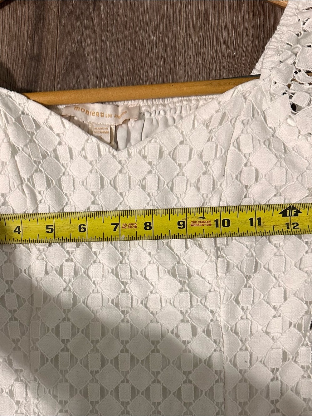 Monteau LA White Cropped Puff Sleeve Top - Picture 5 of 6